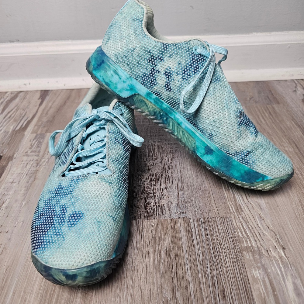 NOBULL Outwork SuperFabric Men 10 Women 11.5 Shoes Blue Tie Dye Artic Camo Gym - Picture 2 of 11
